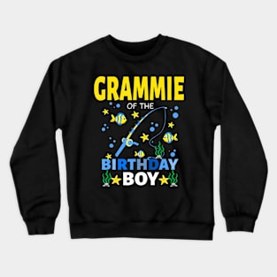 Grammie Of The Birthday Boy Aquarium Sea Animals Crewneck Sweatshirt